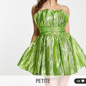 ASOS petite strapless mini dress